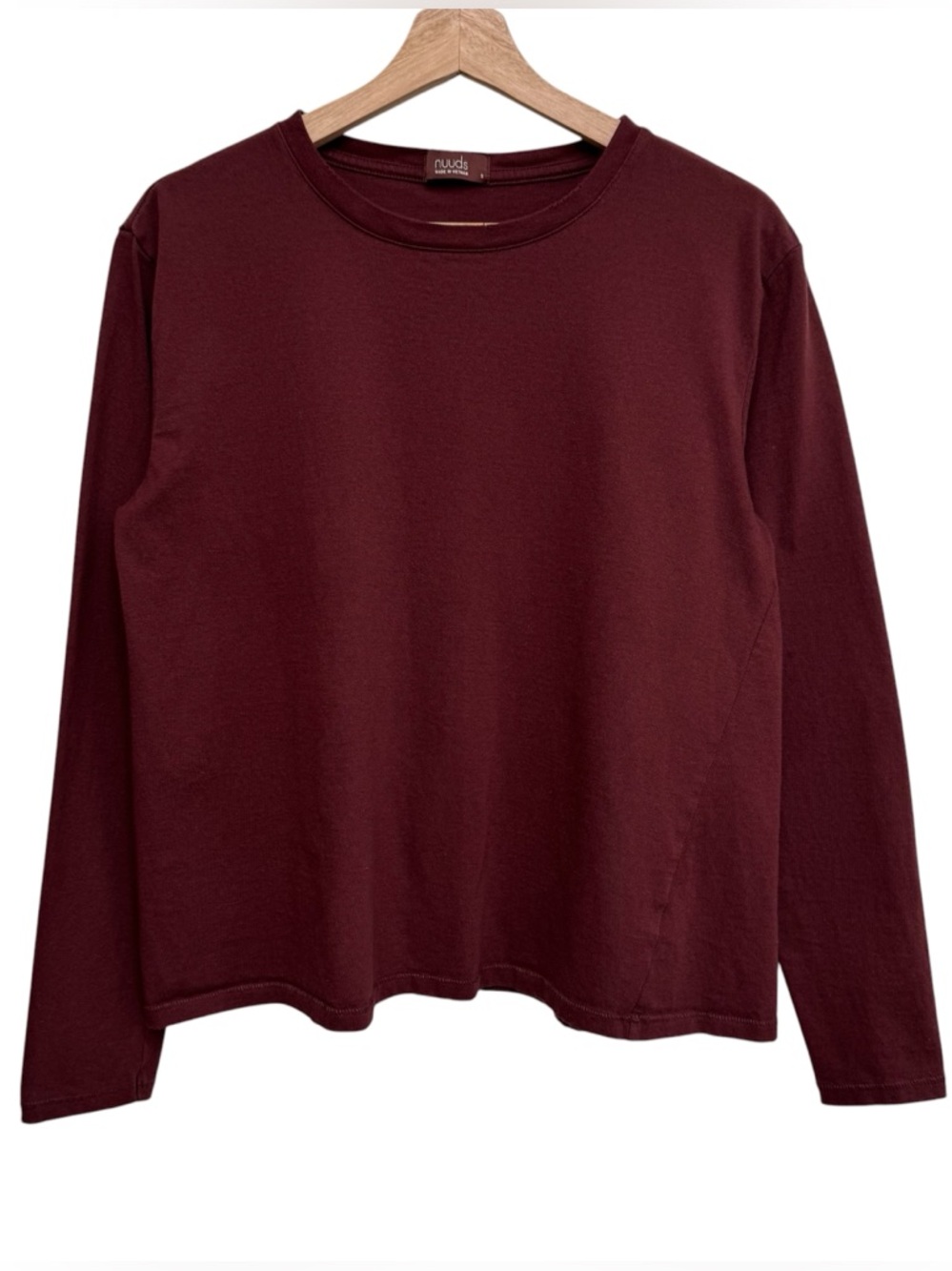 Nuuds Long Sleeve Everyday Long Sleeve T-Shirt Women Small Elevated Basic